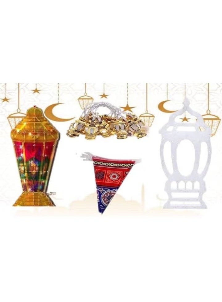 طقم عرض زينة رمضان—مثالي لتقديم الزينة الرمضانية بطريقة أنيقة وجذابة. - Image 1